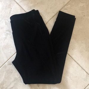 Chico’s Black Velvet Leggings Size 0.5